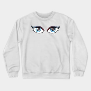 Seductive Eyes  - Face Mask Crewneck Sweatshirt